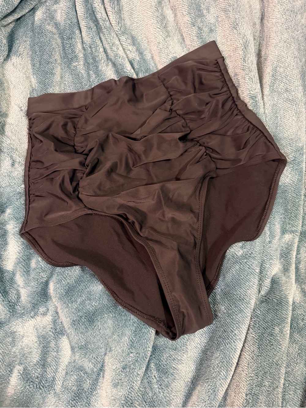 Shapermint Black High-Waist Swim Bottoms